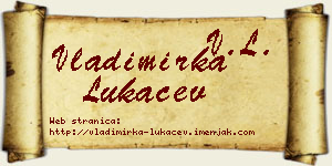 Vladimirka Lukačev vizit kartica